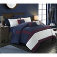 thumbnail image 1 of Chic Home Annabel Comforter Set, Oversized Casual Microfiber Geometric Patchwork, King (10 Count), 1 of 6