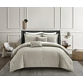 thumbnail image 1 of Chic Home Ansel 9-Piece Jacquard Comforter Set, Queen, Taupe, 1 of 7