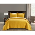 thumbnail image 1 of Chic Home Arron 7-Piece Floral Cotton Quilt Set, Queen, Mustard, 1 of 5