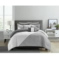 thumbnail image 1 of Chic Home Ayrton 9-Pc Grey Comforter Set, King, 1 of 9