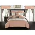 thumbnail image 1 of Chic Home BCS06707-US Renard Comforter Set, Coral - King - 20 Piece, 1 of 1