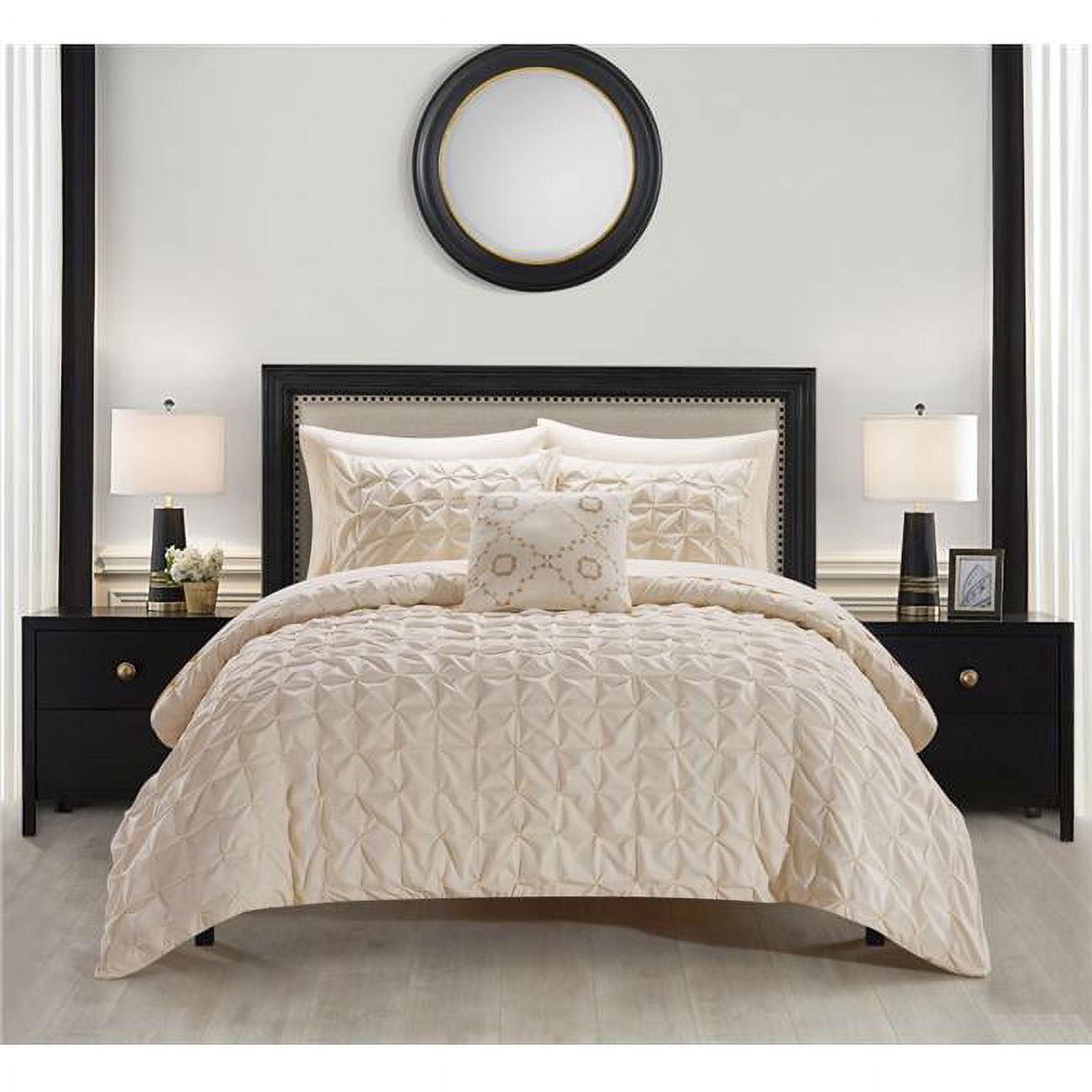 Chic Bates Chic Home Bates Pinch Pleat Box Design Bed in A Bag Bedding Comforter ...