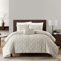 Bradley 8 Piece Diamond Pinch Pleat Comforter Set