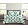 thumbnail image 1 of Chic Home Brennah 7-Piece Floral Medallion Print Bed In A Bag Quilt Set, King, Green, 1 of 2