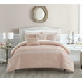 thumbnail image 1 of Chic Home Brye 9-Piece Embroidered Comforter Set, King, Blush, 1 of 6