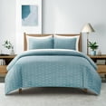 thumbnail image 1 of Chic Home Casen Blue King 3-Piece Quilt Set, 1 of 6