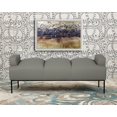 thumbnail image 1 of Chic Home Celicia Bench Pebble Grain PU Leather Ottoman, Light Grey, 1 of 6