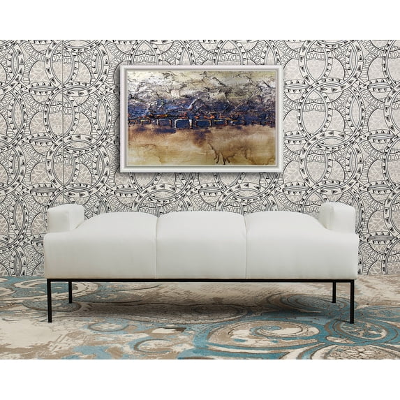 Chic Home Celicia Bench Pebble Grain PU Leather Ottoman with Metal Frame, Modern Contemporary, White