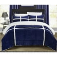 thumbnail image 1 of Chic Home Chiron 7-Piece Solid Comforter Set, King, Navy, 1 of 2