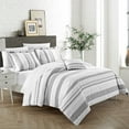 thumbnail image 1 of Chic Home DS3158 Monmouth Duvet Cover Set, King Size - Grey, 4 Piece, 1 of 3