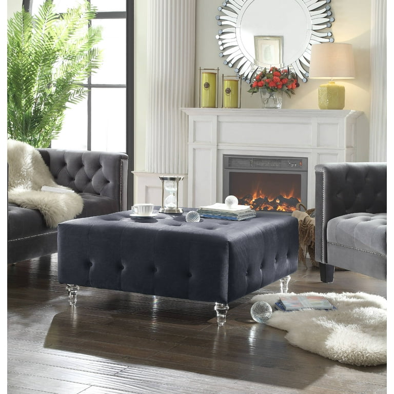 Black velvet coffee table deals