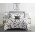 thumbnail image 1 of Chic Home Devlen 8-Piece Reversible Floral Comforter Set, King, Green, 1 of 2
