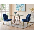 thumbnail image 1 of Chic Home Cherisa Velvet Upholstered Channel Quilted Dining Chair (Set of 2), Navy, 1 of 5
