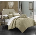 thumbnail image 1 of Chic Home Direllei 8-Piece Solid Color Comforter Set, Twin, Taupe, 1 of 6