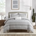 thumbnail image 1 of Chic Home Eira Grey King 4-Piece Comforter Set, 1 of 8
