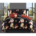 thumbnail image 1 of Chic Home  Elspeth 9 Piece Reversible Comforter Set for Floral Print Cursive Script Design Bed in a Bag - Sheet Set Decorative Pillows Shams Included, Queen Size, 1 of 1