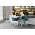 thumbnail image 1 of Chic Home Emery Bar Stool, Teal, 1 of 5