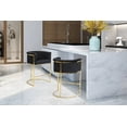 thumbnail image 1 of Chic Home Emery Velvet Upholstered Rolled Shelter Arm Counter Stool, 1 of 4