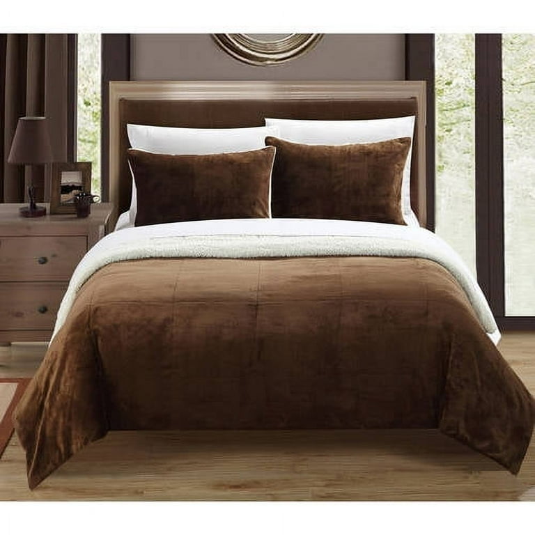 Chic Home Ernest Plush Sherpa Blanket Sheet Set and Pillow Shams