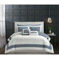 thumbnail image 1 of Chic Home Fergie 9-Piece Reversible Hotel Collection Comforter Set, King, Navy, 1 of 7