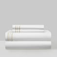 thumbnail image 1 of Chic Home Freia 4-Piece Solid Color Cotton Sheet Set, Queen, Gold, 1 of 5
