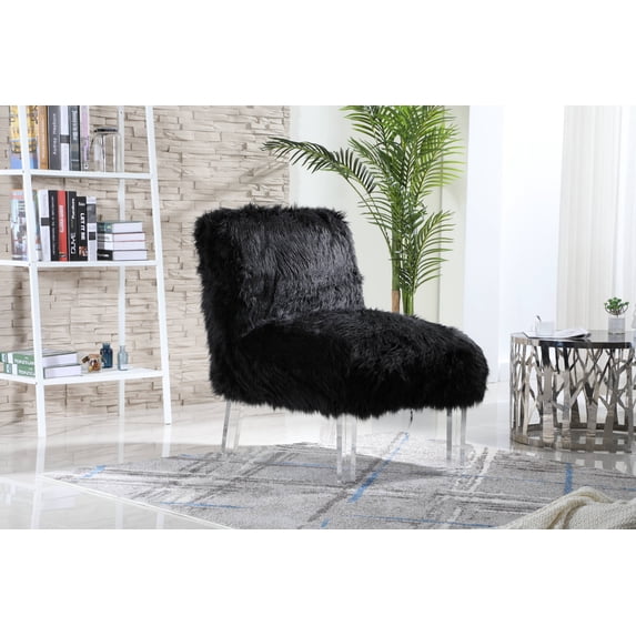 Chic Home Fulvio Faux Fur Upholstered Accent Chair