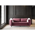 thumbnail image 1 of Chic Home Guadalupe Sofa Velvet Upholstered Channel?Quilted Couch, 1 of 5