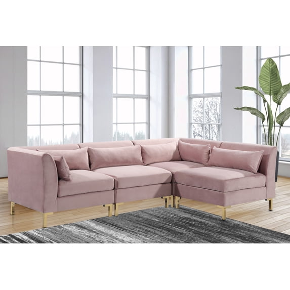 Chic Home Guison Modular Chaise Sectional Sofa with 6 Throw Pillows