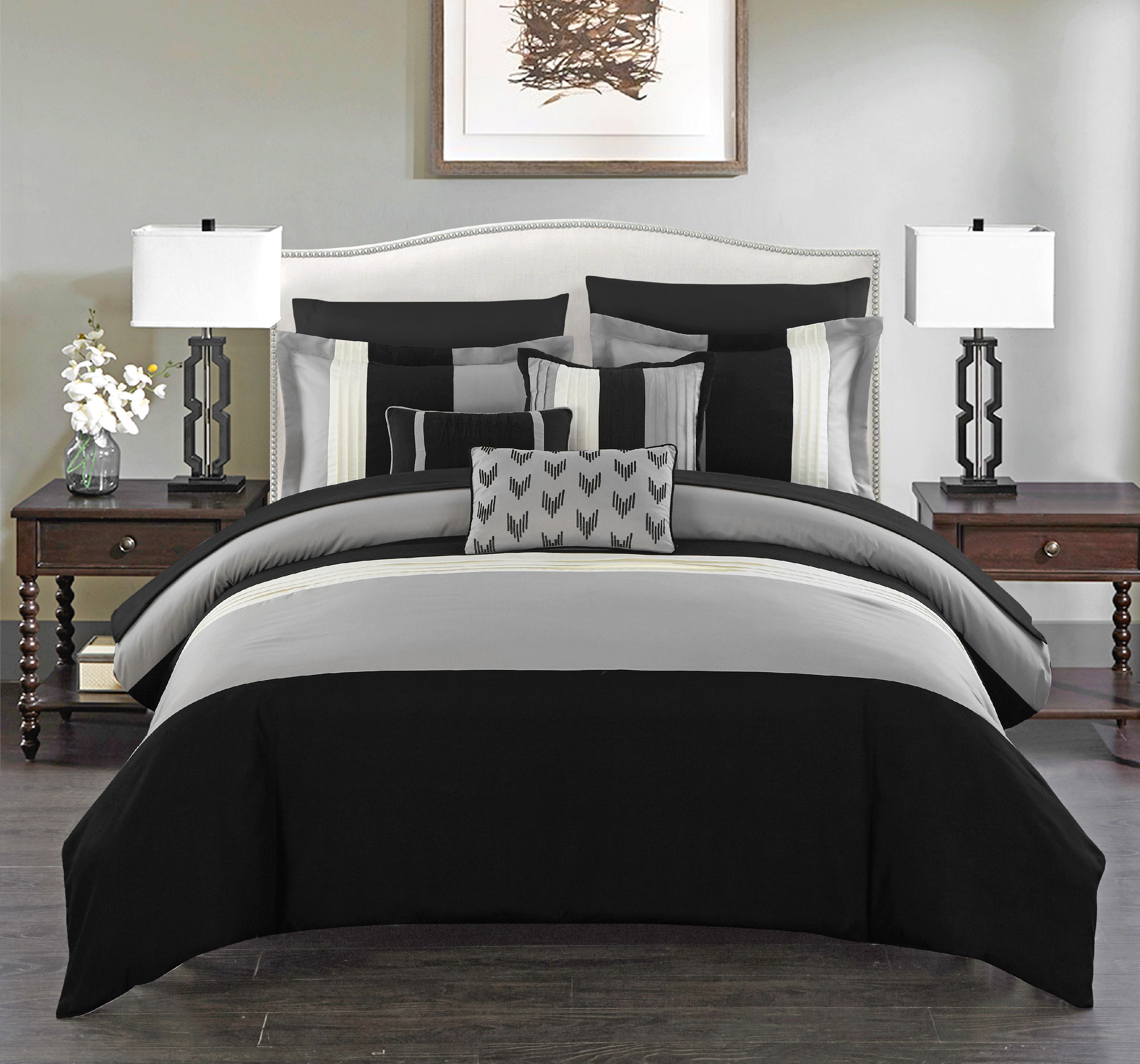 Chic home hester 10 piece comforter set bed in a bag bedding discount