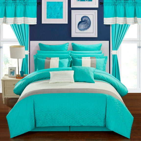 Chic Home Hutch 24-Piece Bed in a Bag Bedding and Comforter Set