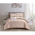 thumbnail image 1 of Chic Home Janea 9-Piece Geometric Clip Jacquard Comforter Set, Queen, 1 of 2