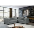 thumbnail image 1 of Chic Home Jasper Right Facing Sectional Sofa PU Leather Upholstered, 1 of 10
