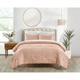 thumbnail image 1 of Chic Home Jesca 5-Piece Geometric Comforter Set, Twin X-Long, Blush, 1 of 2