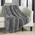 thumbnail image 1 of Chic Home Juneau 1-Piece Solid Color Fleece Throw Blanket, 50 x 60, Silver, 1 of 6