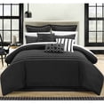 thumbnail image 1 of Chic Home Karlston 9-Piece Embroidered Comforter Set, Queen, Black, 1 of 2