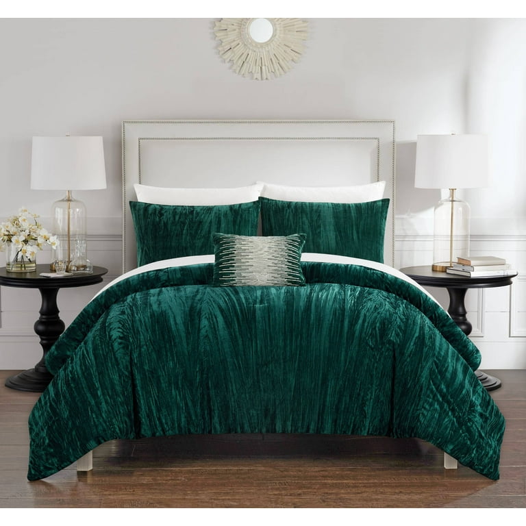 Green velvet comforter discount
