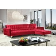 thumbnail image 1 of Chic Home Kiefer Velvet Right Facing Convertible Sectional Sofa Bed, 1 of 6