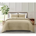 thumbnail image 1 of Chic Home Kyrian Taupe Queen 7-Piece Quilt Set, 1 of 6