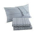 thumbnail image 1 of Chic Home LBSS0669-US Lux-Bed 3 Piece Amber New 300 Thread Count Pepper Corn Patterned Oversized Twin & Twin Extra Large Sheet Set, Navy, 1 of 1