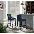 thumbnail image 1 of Chic Home Leigh Button Tufted Velvet Upholstered Counter Stool Chair, 1 of 4