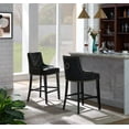 thumbnail image 1 of Chic Home Leigh Button Tufted Velvet Upholstered Counter Stool Chair, 1 of 4