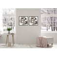 thumbnail image 1 of Chic Home Magnolia 2 Piece Set Framed Wrapped Canvas Wall Art, 1 of 4