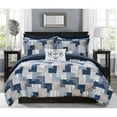 Chic Home Maureen 8 Piece Reversible Comforter Set Patchwork Bohemian ...