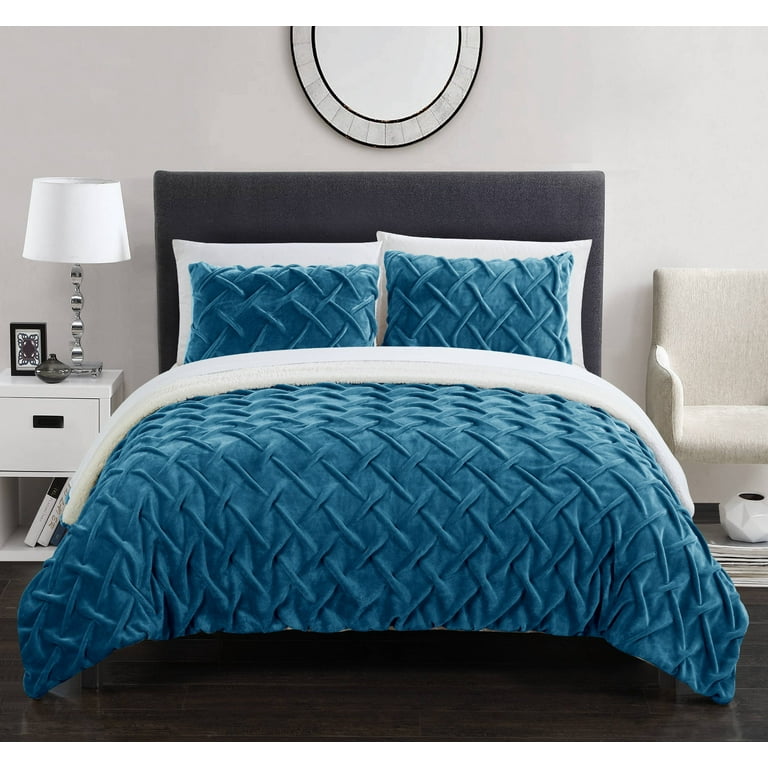 Teal sherpa comforter sales