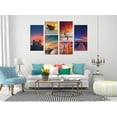 thumbnail image 1 of Chic Home Ocean View 6 Piece Set Wrapped Canvas Wall Art, 1 of 4