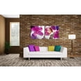 thumbnail image 1 of Chic Home Orchid 2 Piece Set Wrapped Canvas Wall Art, 1 of 4
