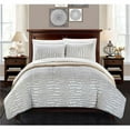 thumbnail image 1 of Chic Home  Queen Size Cayman New Faux Fur Collection with Mink Like Backing in Alligator Animal Skin Design Comforter Set, Beige - 3 Piece, 1 of 1