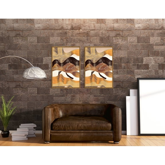 Chic Home Regis 2 Piece Set Framed Wrapped Canvas Wall Art
