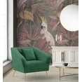 thumbnail image 1 of Chic Home Ryker Club Chair Velvet Upholstered Tight Seat Back Design with Decorative Pillow, Dark Green, 1 of 3
