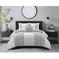 thumbnail image 1 of Chic Home Samira 4-Piece Jacquard Cotton Comforter Set, Queen, Gray, 1 of 2